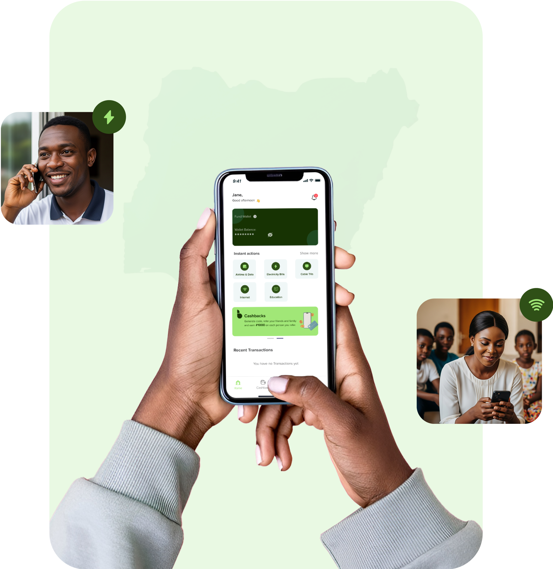 Billanted App Interface